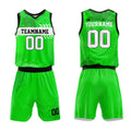 Custom Basketball Jersey Uniform Suit Printed Your Logo Name Number Green enthsush