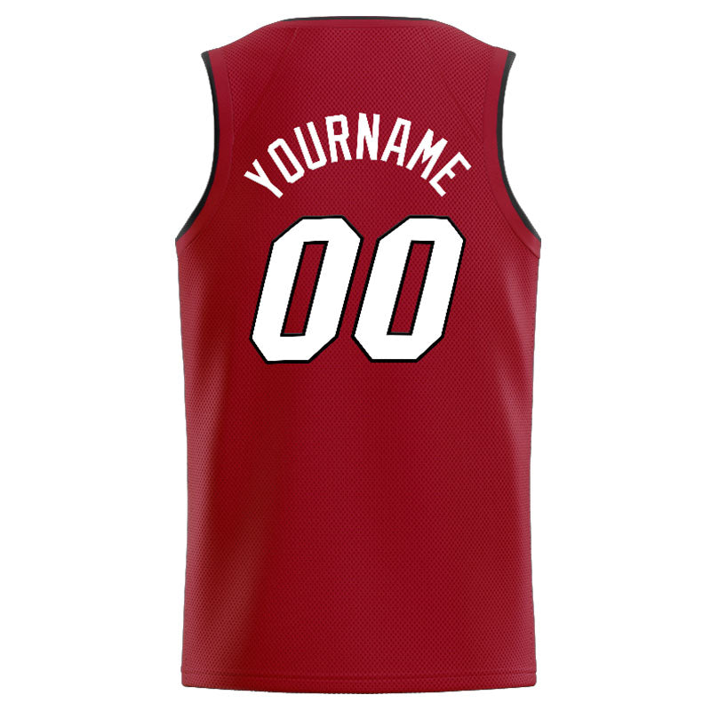 Custom Stitched Basketball Jersey for Men, Women And Kids Red-White-Black enthsush