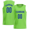 Custom Stitched Basketball Jersey for Men, Women And Kids Neon Green-Royal enthsush