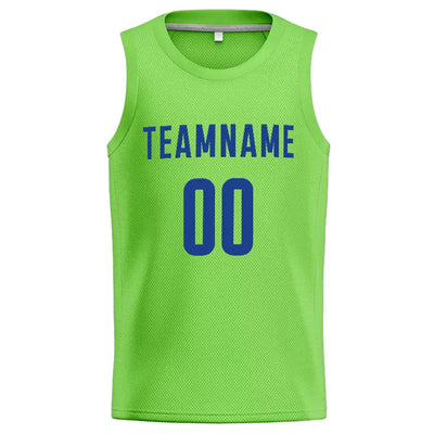 Custom Stitched Basketball Jersey for Men, Women And Kids Neon Green-Royal enthsush