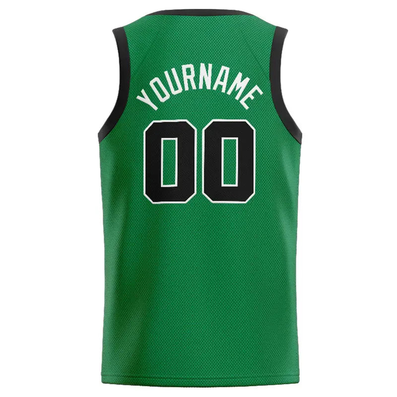 Custom Stitched Basketball Jersey for Men, Women And Kids Kelly Green-Black-White enthsush