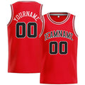 Custom Stitched Basketball Jersey for Men, Women And Kids Red-Black-White enthsush