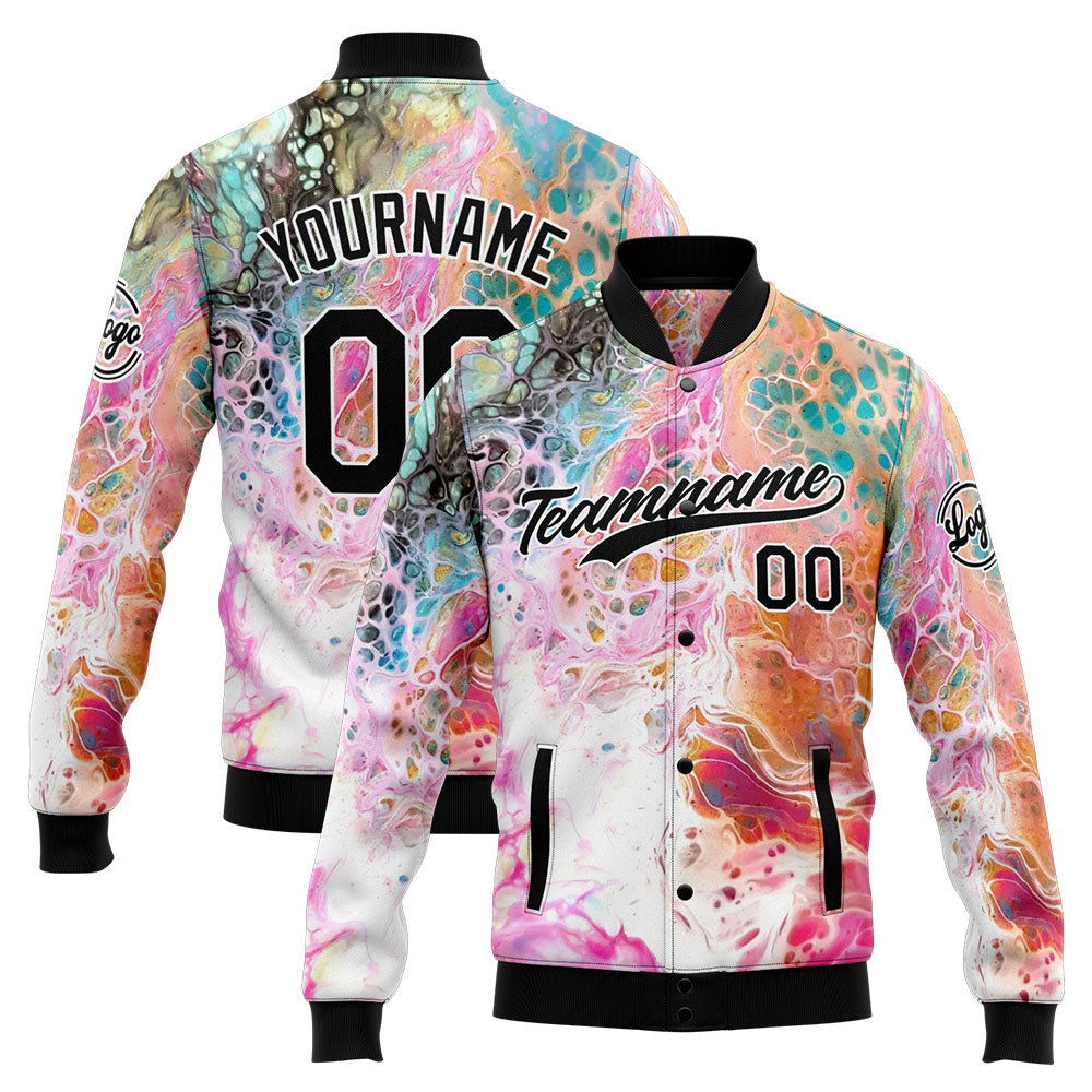 Personalized Custom Men's Jacket Customize Your Team Name, Logo, and Number enthsush