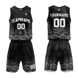Custom Basketball Jersey Uniform Suit Printed Your Logo Name Number Gray