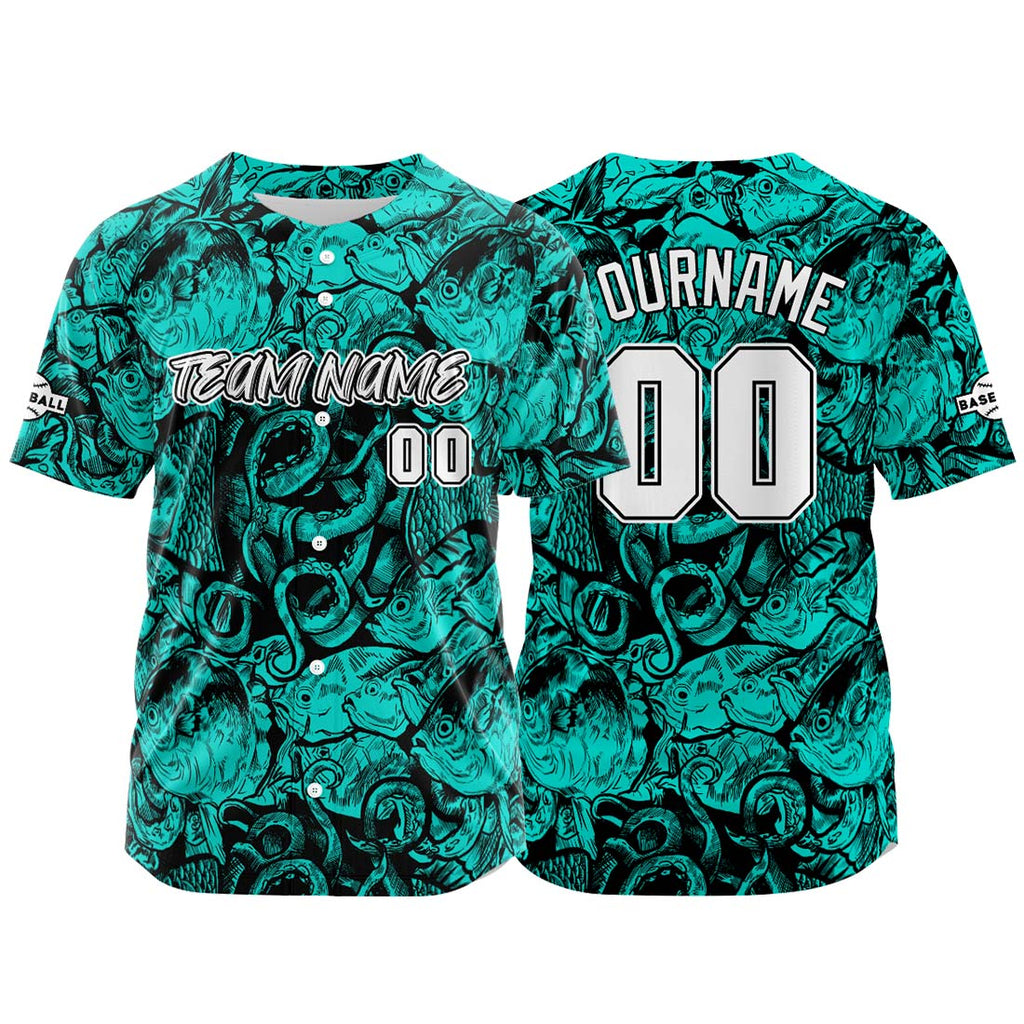 Custom Baseball Uniforms High-Quality for Adult Kids Optimized for Performance Seabed-Teal enthsush