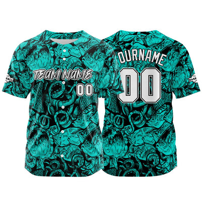 Custom Baseball Uniforms High-Quality for Adult Kids Optimized for Performance Seabed-Teal enthsush