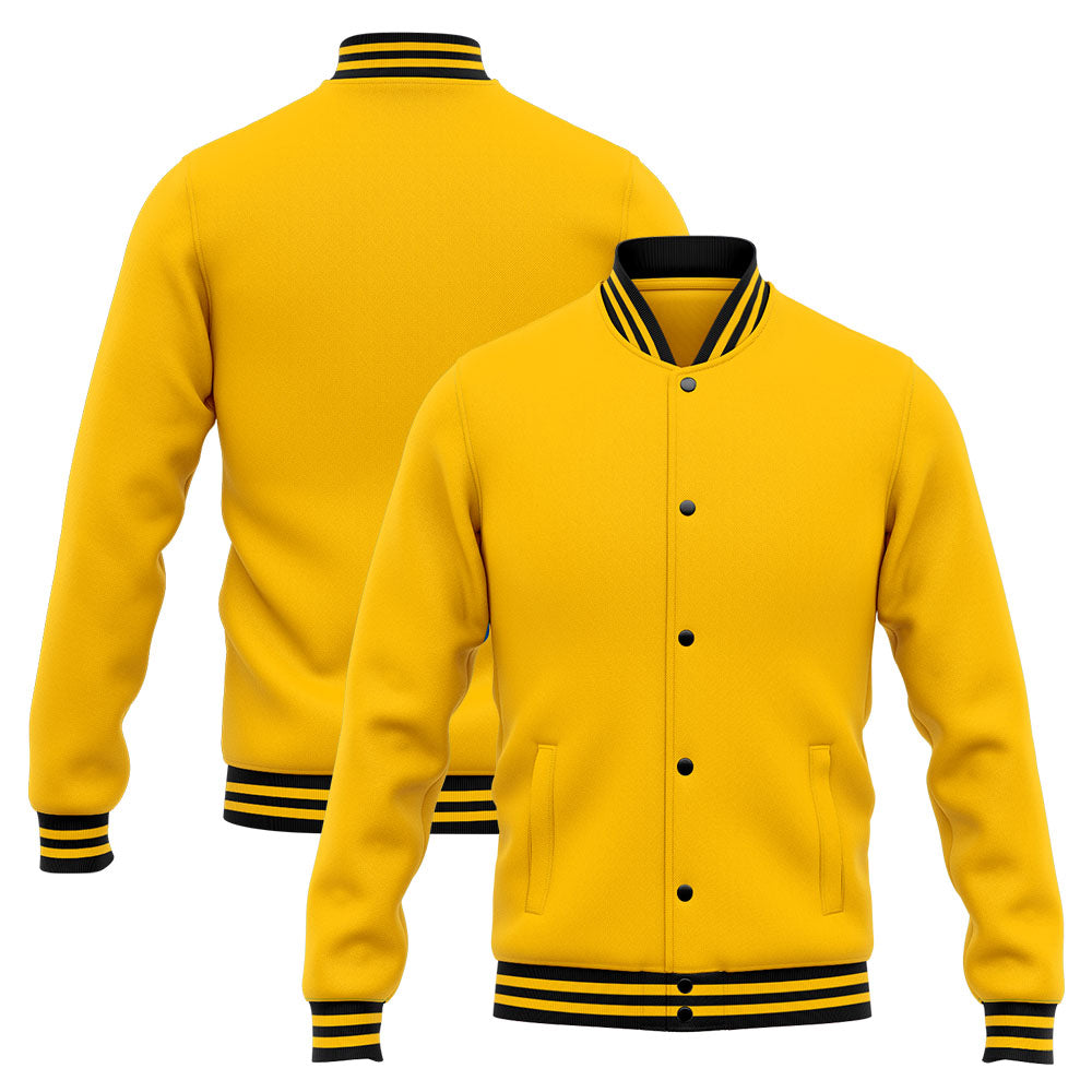Custom Varsity Jacket Letterman jacket for Men, Women and Youth Yellow enthsush