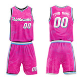 Custom Basketball Jersey Uniform Suit Printed Your Logo Name Number Hot Pink