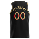 Custom Stitched Basketball Jersey for Men, Women And Kids Black-Gold-Red