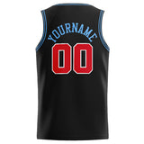 Custom Stitched Basketball Jersey for Men, Women And Kids Black-Red-Light Blue