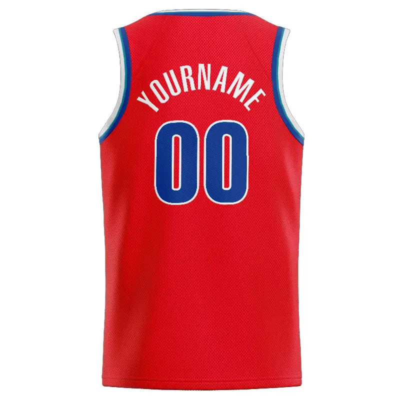 Custom Stitched Basketball Jersey for Men, Women And Kids Red-Royal-White enthsush