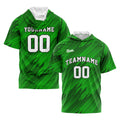 Custom Green Short Sleeve Hoodies for Men Women Shirts with Hoods Printed Name Logo enthsush