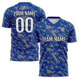 Custom Royal Grey Soccer Jerseys for Men Women Personalized Soccer Uniforms for Adult and Kid