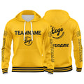 Custom Yellow Sweatshirt Hoodie For Men Women Girl Boy Print Your Logo Name Number enthsush