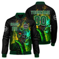 Custom Varsity Jacket Letterman jacket for Men, Women and Youth Green Black enthsush