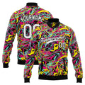Personalized Custom Men's Jacket Customize Your Team Name, Logo, and Number enthsush