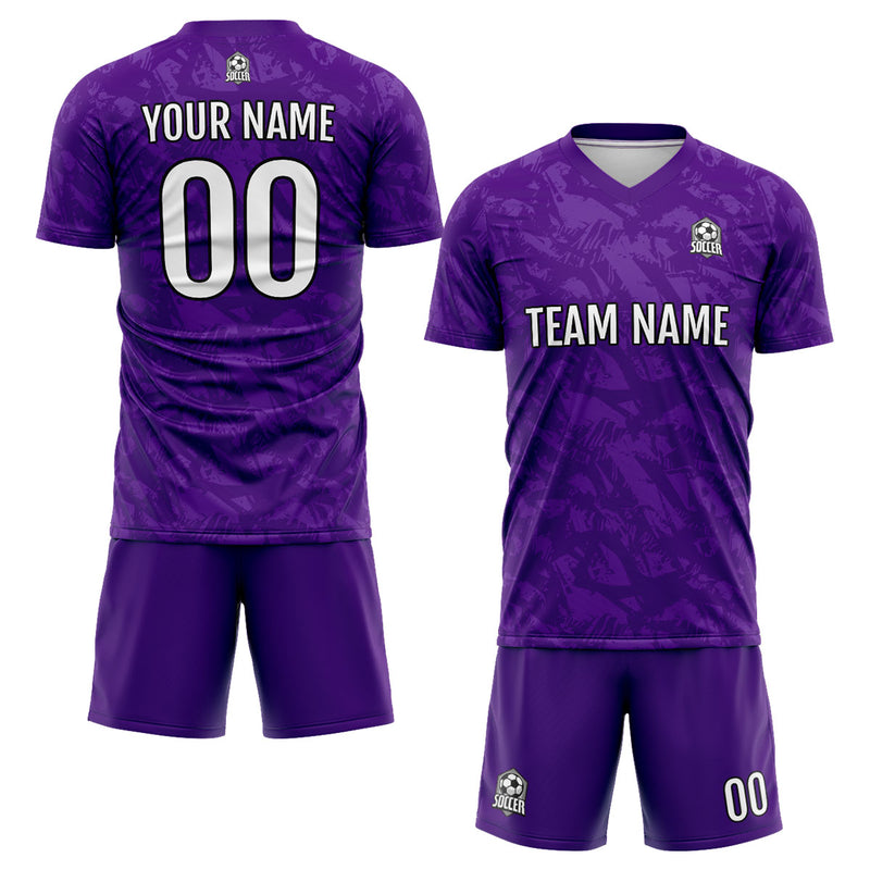 Custom Purple Soccer Jerseys for Men Women Personalized Soccer Uniforms for Adult and Kid