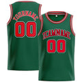 Custom Stitched Basketball Jersey for Men, Women And Kids Green-Red enthsush