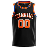 Custom Stitched Basketball Jersey for Men, Women And Kids Black-Orange-White