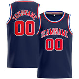 Custom Stitched Basketball Jersey for Men, Women And Kids Navy-Red-Royal