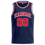 Custom Stitched Basketball Jersey for Men, Women And Kids Navy-Red-Royal