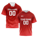 Custom Red Sleeve Hoodies for Men Women Shirts with Hoods Printed Name Logo