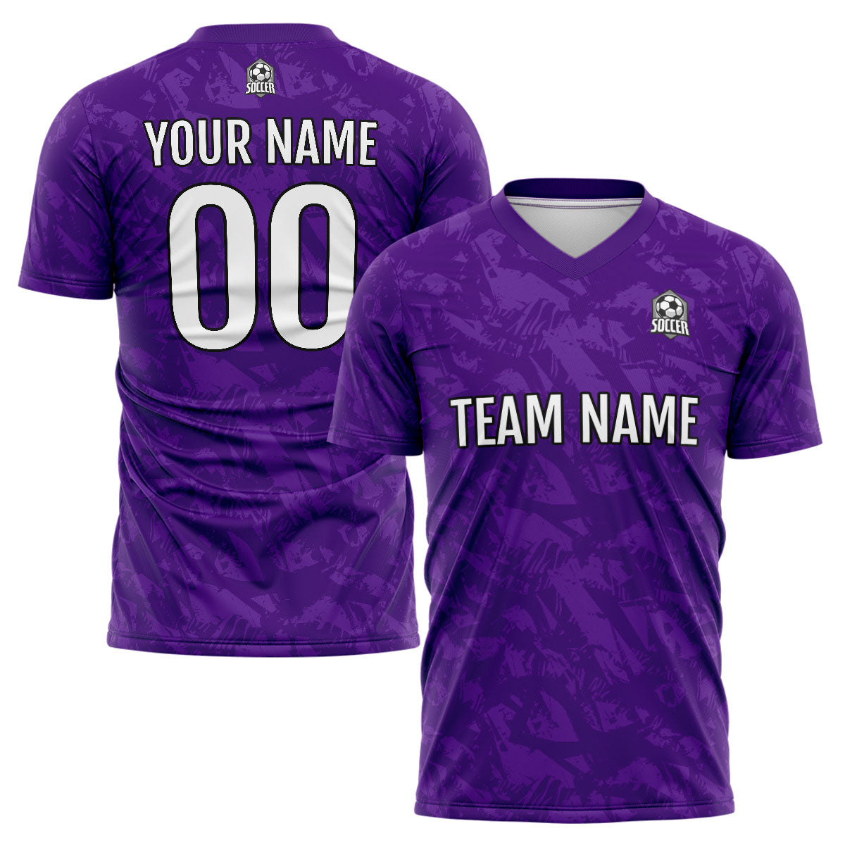 Custom Purple Soccer Jerseys for Men Women Personalized Soccer Uniforms for Adult and Kid enthsush