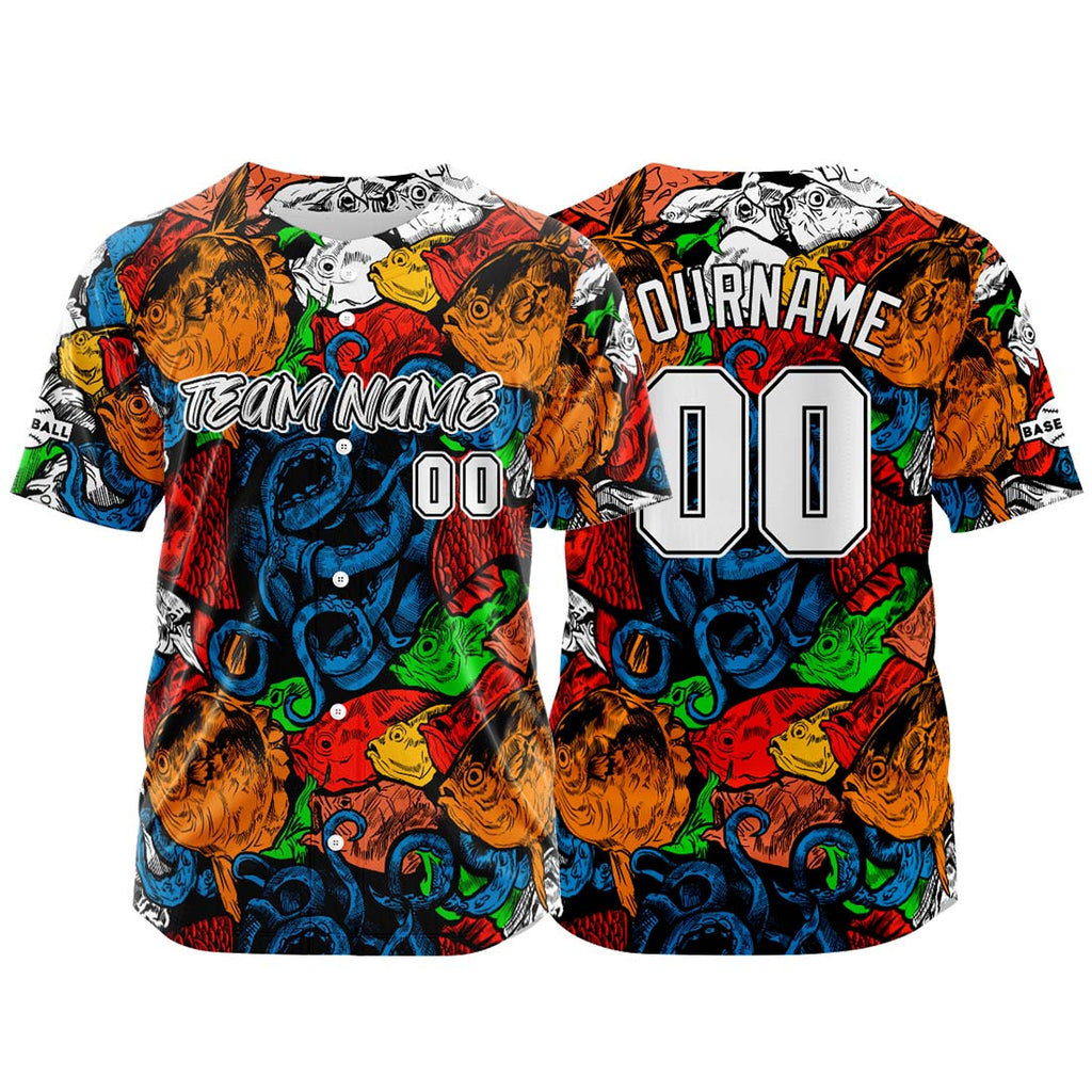 Custom Baseball Uniforms High-Quality for Adult Kids Optimized for Performance Seabed-Orange&Royal enthsush