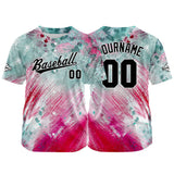 Custom Full Print Design Authentic Baseball Jersey red-green