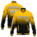 Custom Varsity Jacket Letterman jacket for Men, Women and Youth Yellow Black enthsush