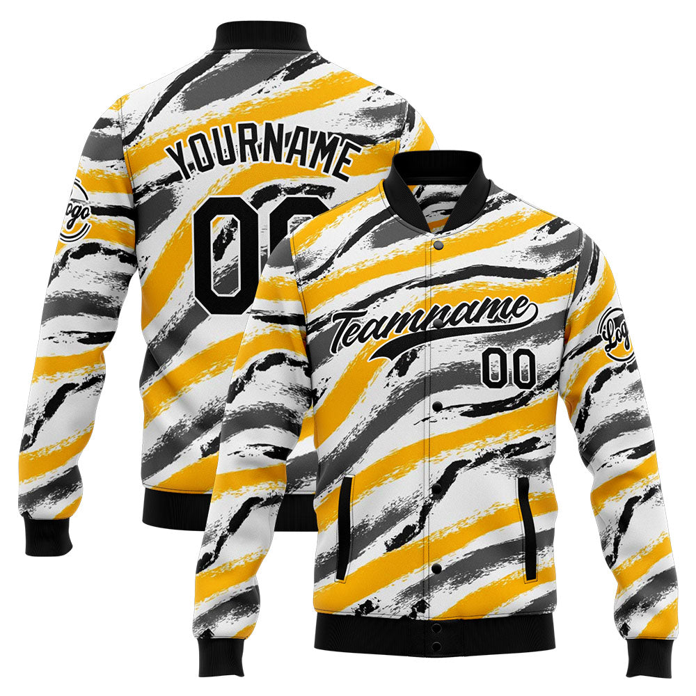 Personalized Custom Men's Jacket Customize Your Team Name, Logo, and Number enthsush