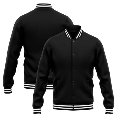 Custom Varsity Jacket Letterman jacket for Men, Women and Youth White Black enthsush