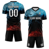 Custom Water and Fire Soccer Jerseys for Men Women Personalized Soccer Uniforms for Adult and Kid