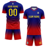 Custom Soccer Jerseys for Men Women Personalized Soccer Uniforms for Adult and Kid Red&Royal