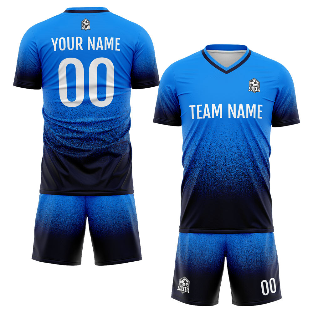 Custom Soccer Jerseys for Men Women Personalized Soccer Uniforms for Adult and Kid Blue&Navy enthsush