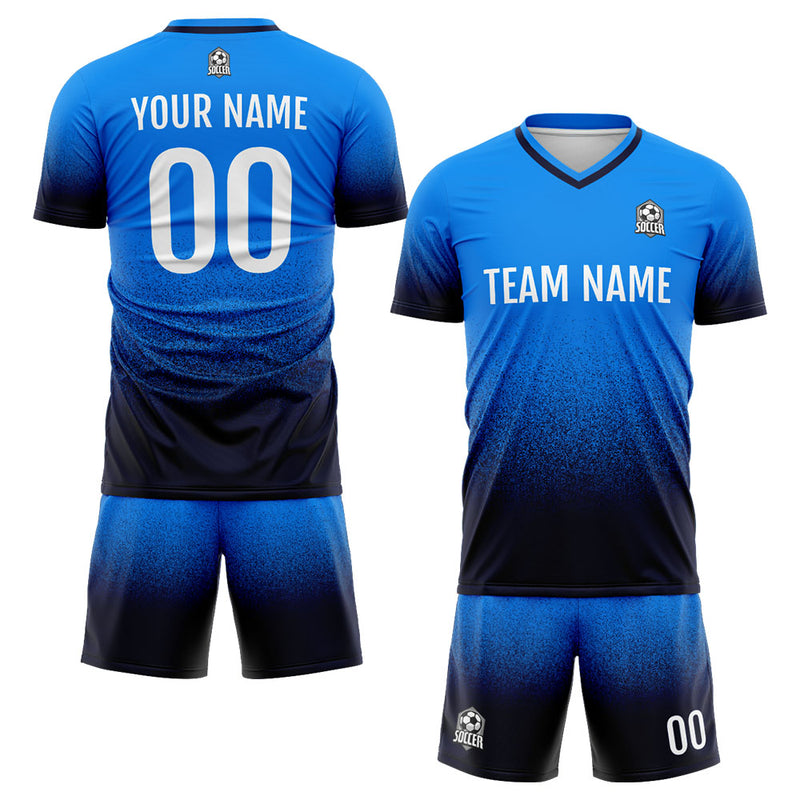 Custom Soccer Jerseys for Men Women Personalized Soccer Uniforms for Adult and Kid Blue&Navy