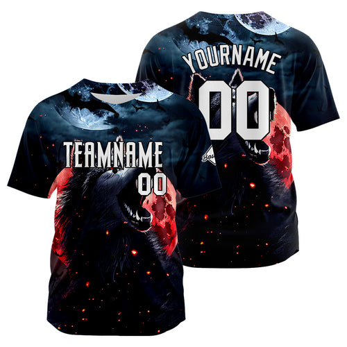 Custom Baseball Uniforms High-Quality for Adult Kids Optimized for Performance Blood Moon Wolf enthsush