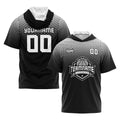 Custom Black White Short Sleeve Hoodies for Men Women Shirts with Hoods Printed Name Logo enthsush
