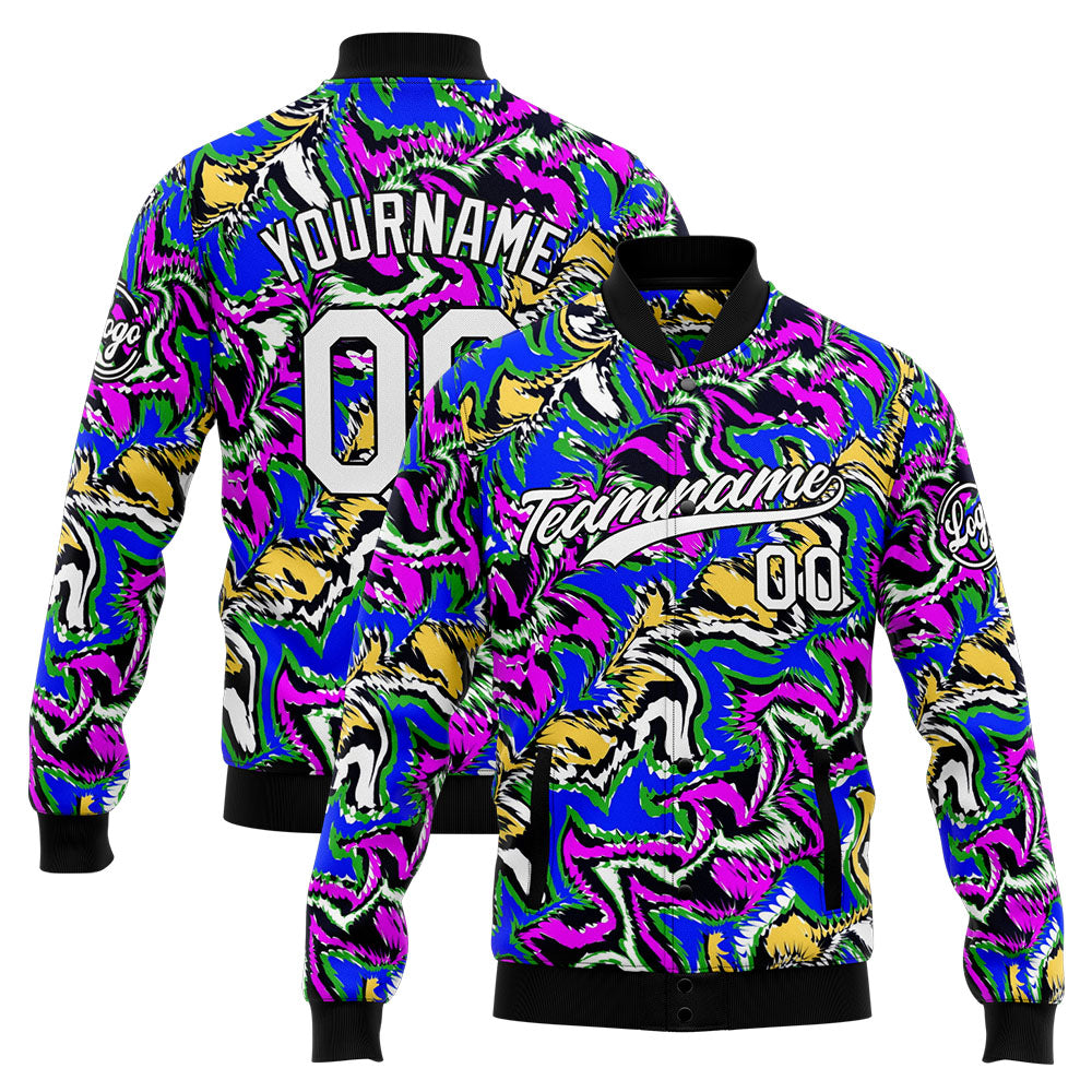 Personalized Custom Men's Jacket Customize Your Team Name, Logo, and Number enthsush