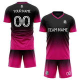 Custom Soccer Jerseys for Men Women Personalized Soccer Uniforms for Adult and Kid Hot pink&Black