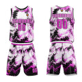 Custom Basketball Jersey Uniform Suit Printed Your Logo Name Number Pink enthsush