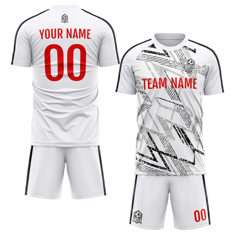Custom Soccer Jerseys for Men Women Personalized Soccer Uniforms for Adult and Kid White enthsush
