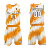 Custom Basketball Jersey Uniform Suit Printed Your Logo Name Number Orange