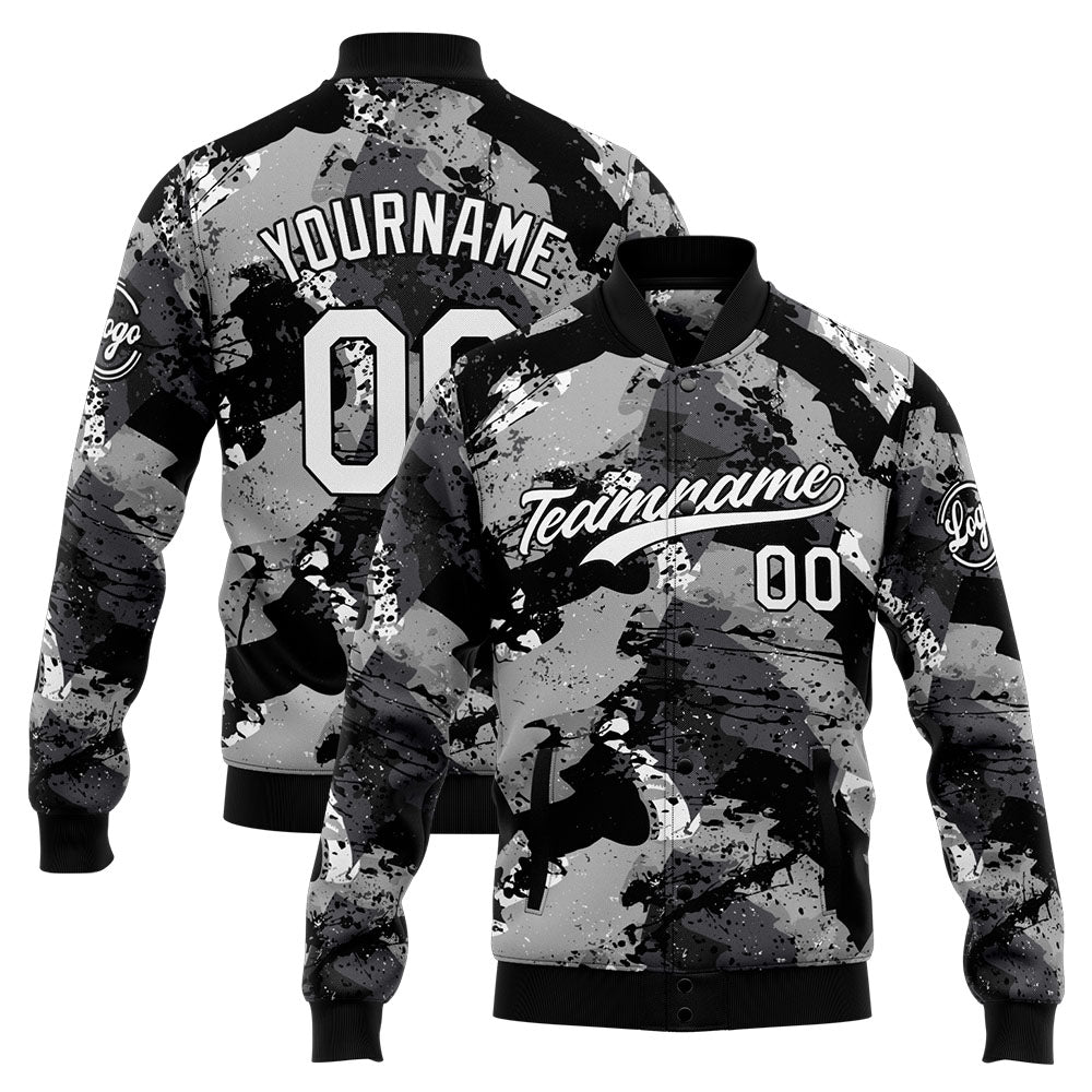 Personalized Custom Men's Jacket Customize Your Team Name, Logo, and Number enthsush