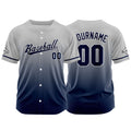 Custom Full Print Design Authentic Baseball Jersey navy-gray enthsush