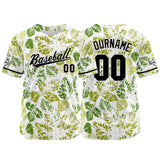 Custom Full Print Design Authentic Baseball Jersey chartreuse