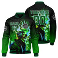 Custom Varsity Jacket Letterman jacket for Men, Women and Youth Black Green enthsush