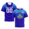 Custom Purple Light Short Sleeve Hoodies for Men Women Shirts with Hoods Printed Name Logo enthsush