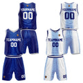 Custom Royal Reversible Basketball Suit for Adults and Kids Personalized Jersey enthsush