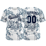 Custom Full Print Design Authentic Baseball Jersey white